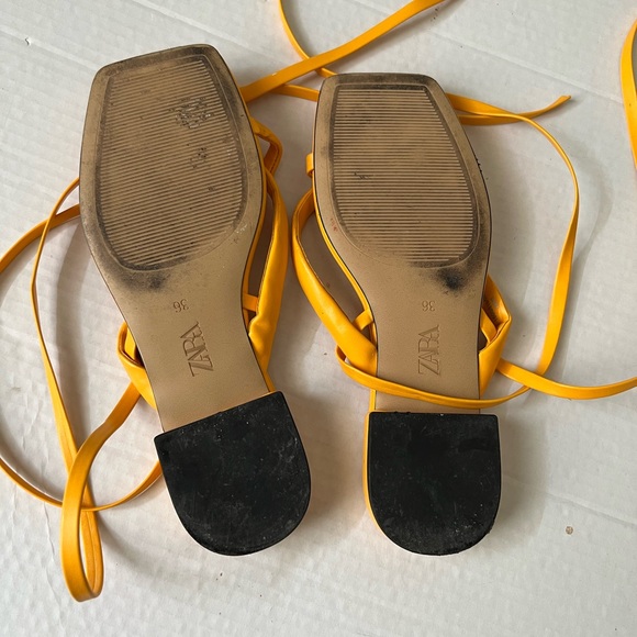 ZARA Leather Sandals - Picture 6 of 8